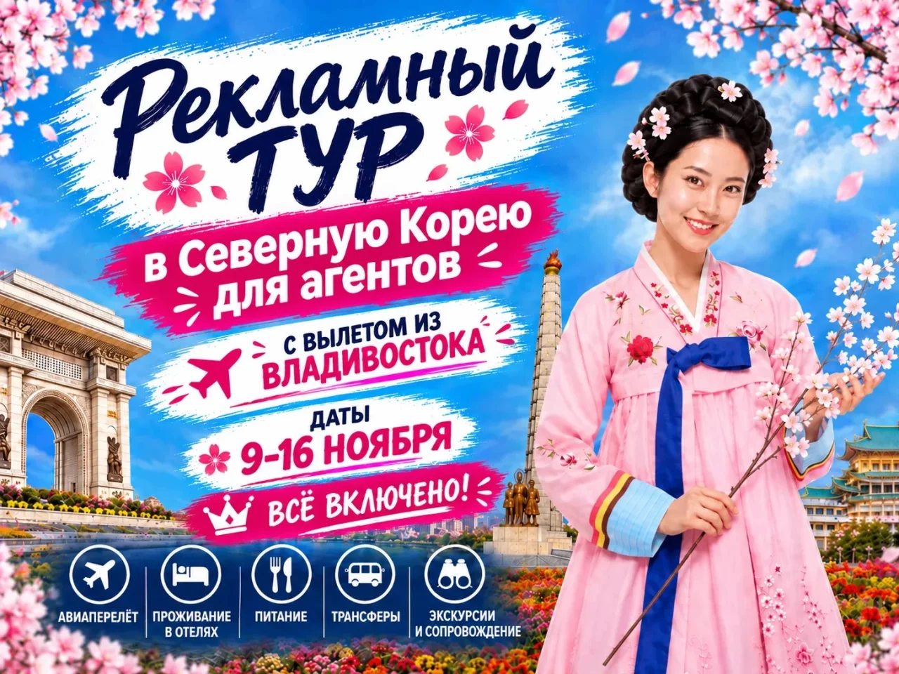 Рекламный тур в Северную Корею (КНДР)